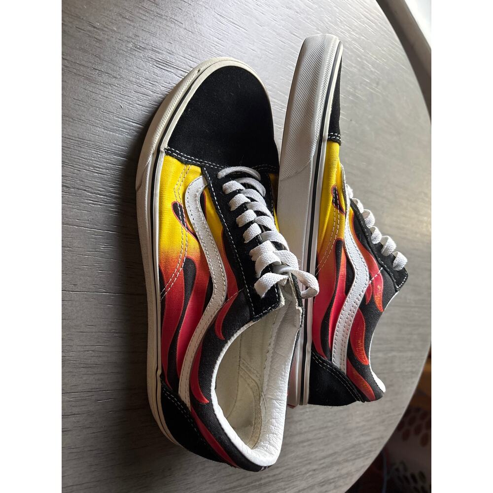 Vans Old Skool Flame sneakers with black suede panels Men's: 9.5 Women's 11 - Picture 3 of 7